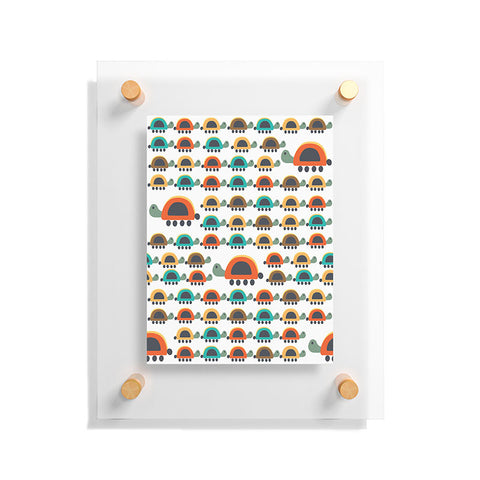 Gabriela Larios Colorful Turtles Floating Acrylic Print