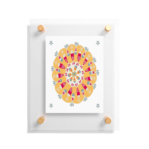 Gabriela Larios Crown Of Fishes Floating Acrylic Print