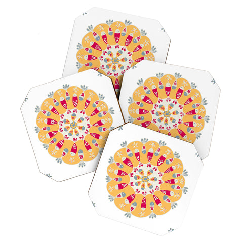 Gabriela Larios Crown Of Fishes Coaster Set
