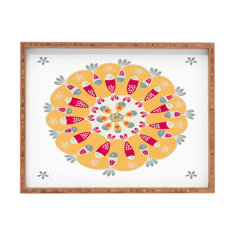 Gabriela Larios Crown Of Fishes Rectangular Tray