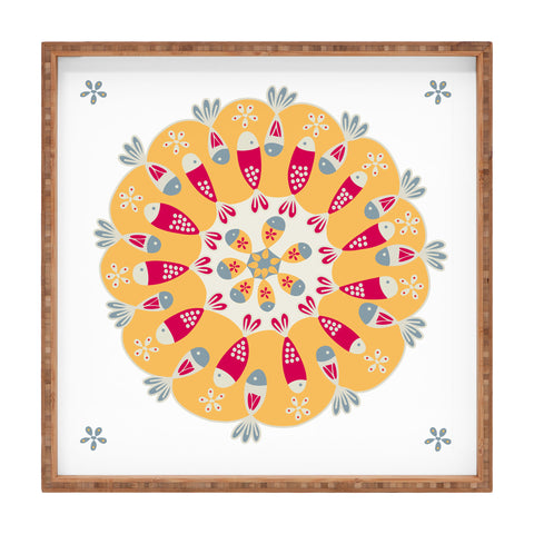 Gabriela Larios Crown Of Fishes Square Tray
