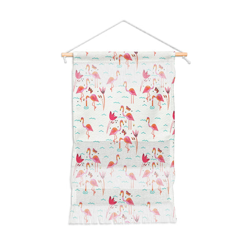 Gabriela Larios Flamingo Scene Wall Hanging Portrait