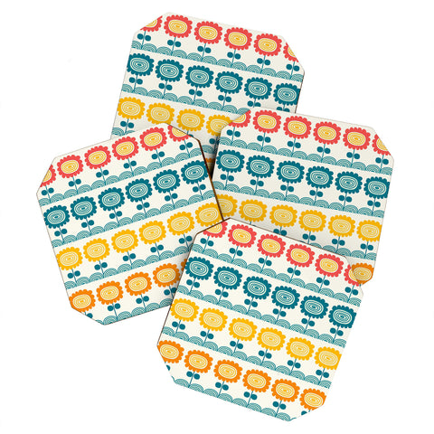 Gabriela Larios Flores Del Tortuguero Coaster Set