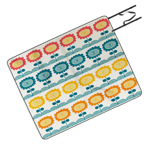 Gabriela Larios Flores Del Tortuguero Picnic Blanket