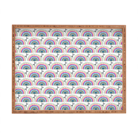 Gabriela Larios Flowers 1 Rectangular Tray