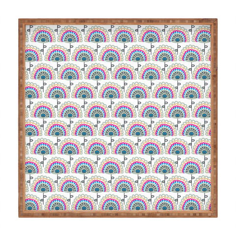 Gabriela Larios Flowers 1 Square Tray