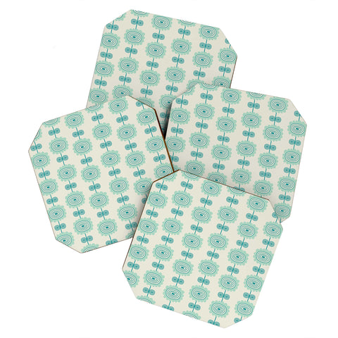 Gabriela Larios Flowers 2 Coaster Set