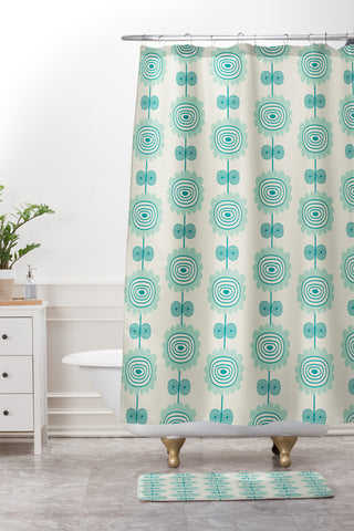 Gabriela Larios Flowers 2 Shower Curtain And Mat