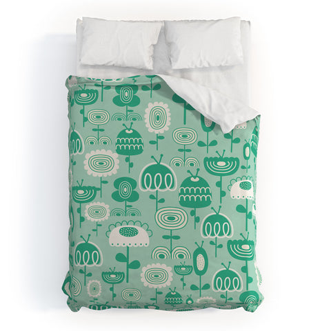 Gabriela Larios Flowers Garden Duvet Cover