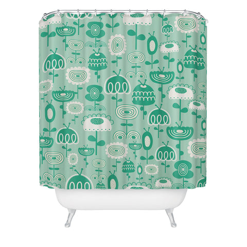 Gabriela Larios Flowers Garden Shower Curtain
