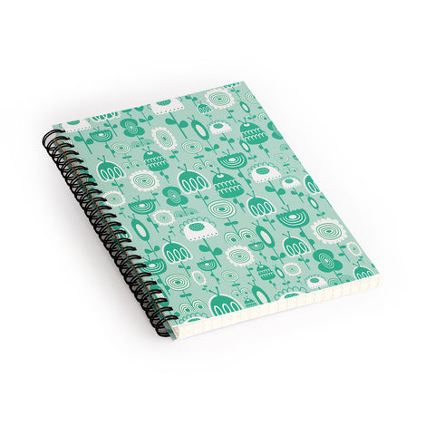 Gabriela Larios Flowers Garden Spiral Notebook