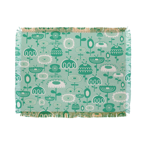 Gabriela Larios Flowers Garden Throw Blanket