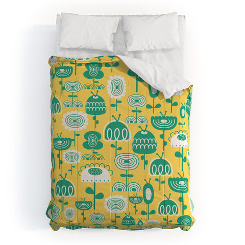 Gabriela Larios Flowers In A Sunny Garden Comforter