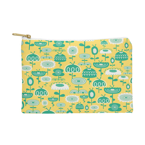 Gabriela Larios Flowers In A Sunny Garden Pouch