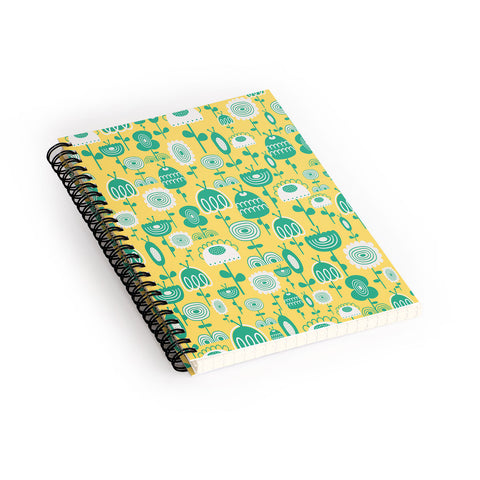 Gabriela Larios Flowers In A Sunny Garden Spiral Notebook