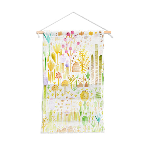Gabriela Larios Jardin de Cactus y Hongos Wall Hanging Portrait