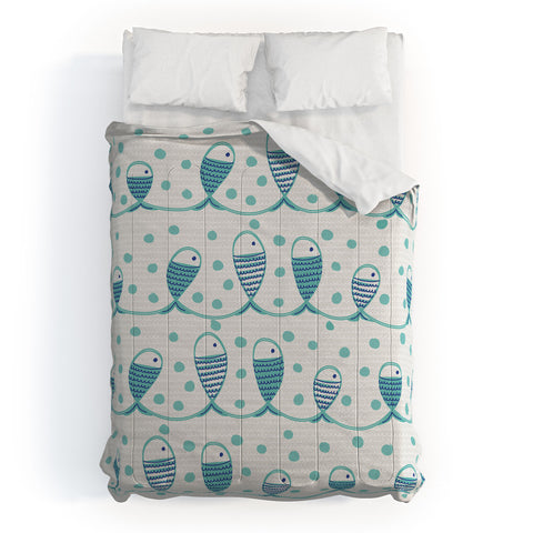Gabriela Larios Mare Peces Comforter