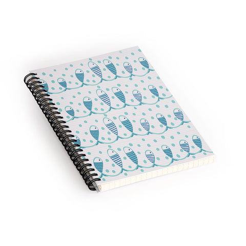 Gabriela Larios Mare Peces Spiral Notebook