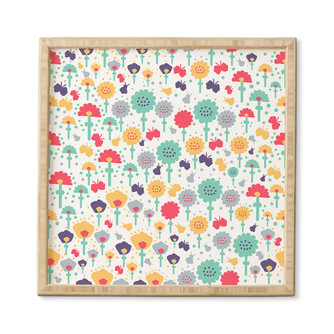 Gabriela Larios Mochi flowers Framed Wall Art
