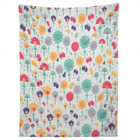 Gabriela Larios Mochi flowers Tapestry