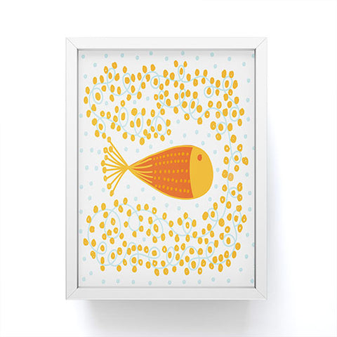 Gabriela Larios Ovopez Orange Framed Mini Art Print