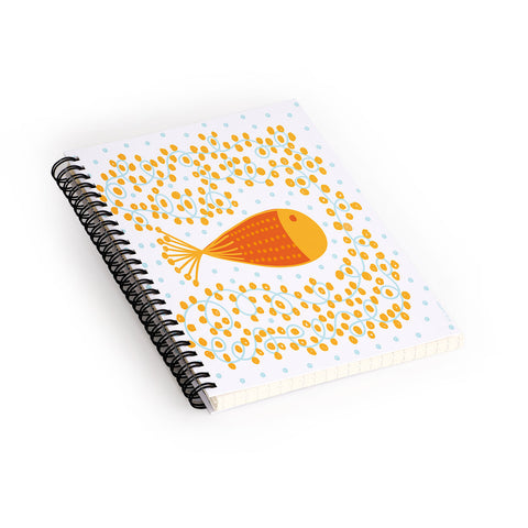 Gabriela Larios Ovopez Orange Spiral Notebook