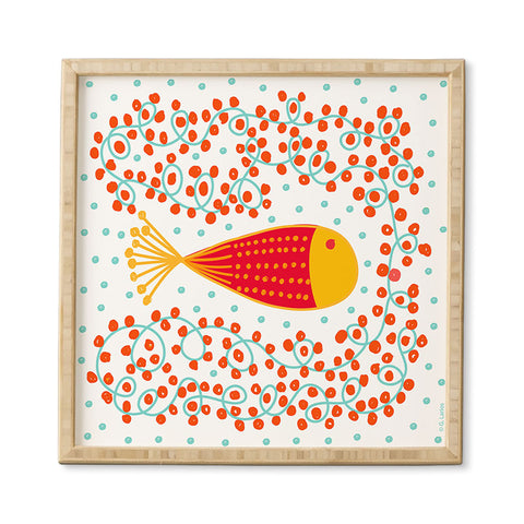 Gabriela Larios Ovopez Red Framed Wall Art