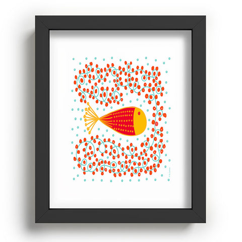 Gabriela Larios Ovopez Red Recessed Framing Rectangle