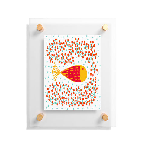 Gabriela Larios Ovopez Red Floating Acrylic Print