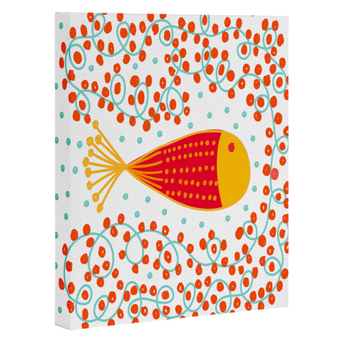 Gabriela Larios Ovopez Red Art Canvas