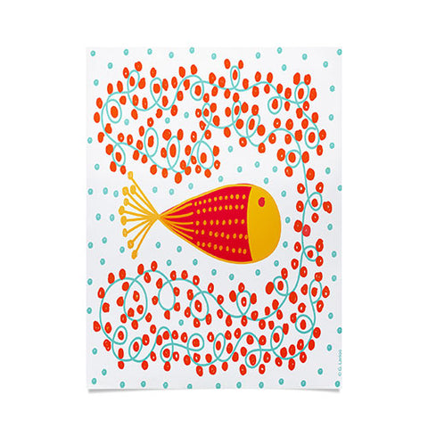 Gabriela Larios Ovopez Red Poster