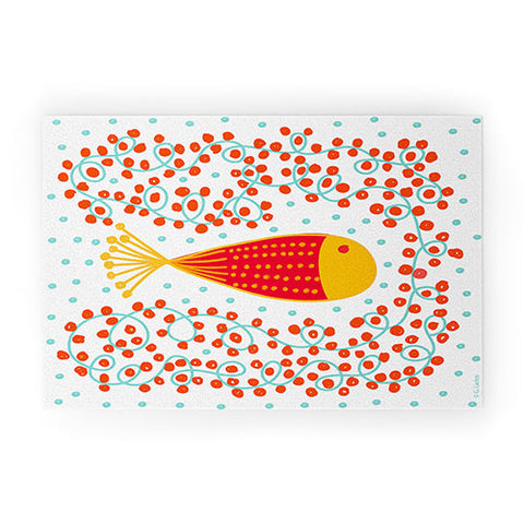 Gabriela Larios Ovopez Red Welcome Mat