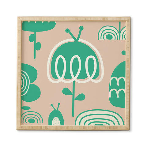 Gabriela Larios Salmon Garden Framed Wall Art