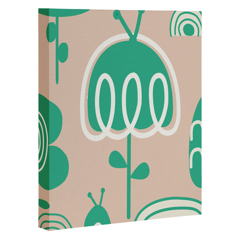 Gabriela Larios Salmon Garden Art Canvas