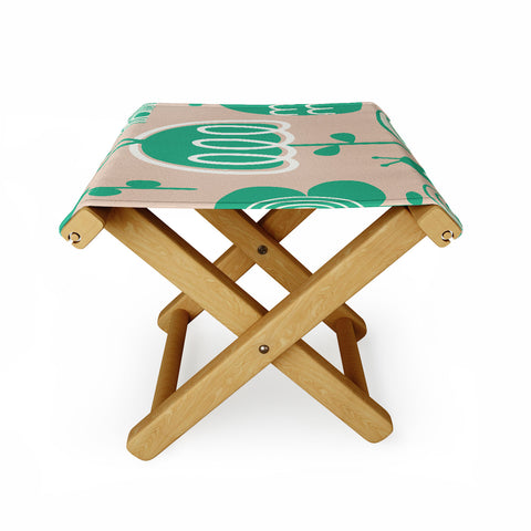 Gabriela Larios Salmon Garden Folding Stool