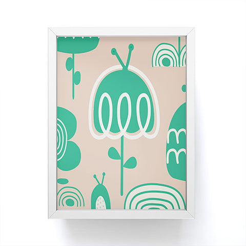 Gabriela Larios Salmon Garden Framed Mini Art Print