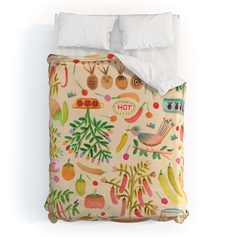 Gabriela Larios Salsa Picante Duvet Cover