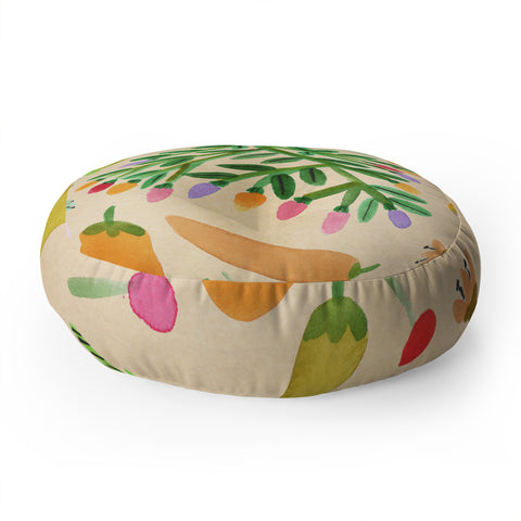 Gabriela Larios Salsa Picante Floor Pillow Round
