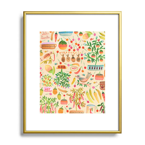 Gabriela Larios Salsa Picante Metal Framed Art Print