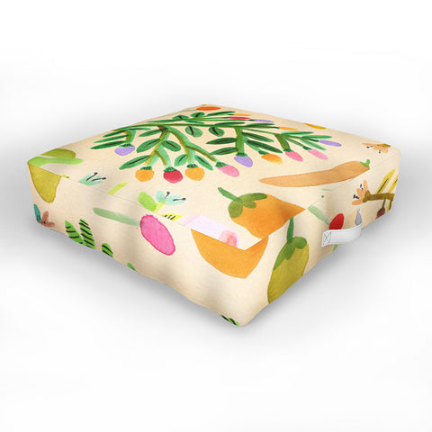 Gabriela Larios Salsa Picante Outdoor Floor Cushion