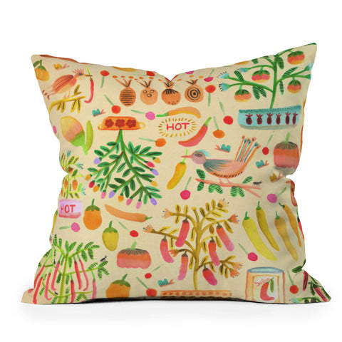 Gabriela Larios Salsa Picante Throw Pillow