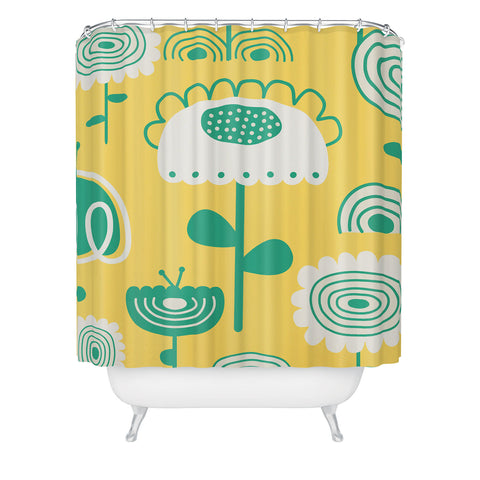 Gabriela Larios Sunny Garden Shower Curtain