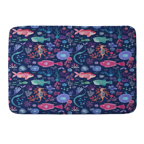 Gabriela Larios Tales from the Ocean Memory Foam Bath Mat