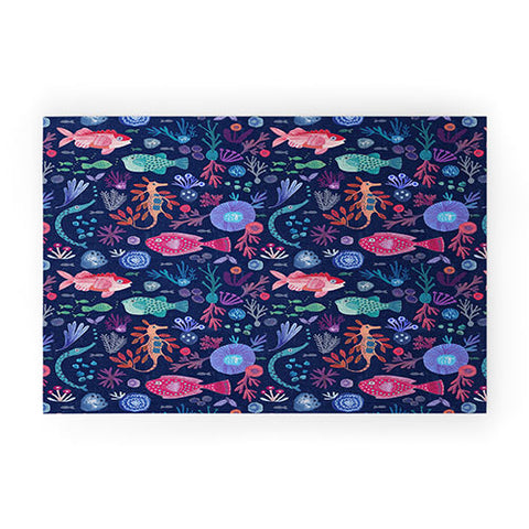 Gabriela Larios Tales from the Ocean Welcome Mat