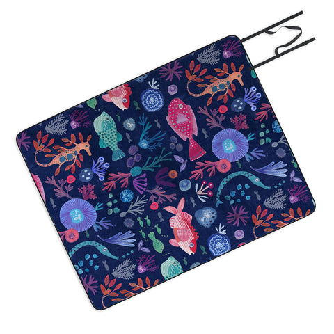 Gabriela Larios Tales from the Ocean Picnic Blanket