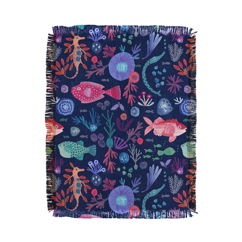 Gabriela Larios Tales from the Ocean Throw Blanket