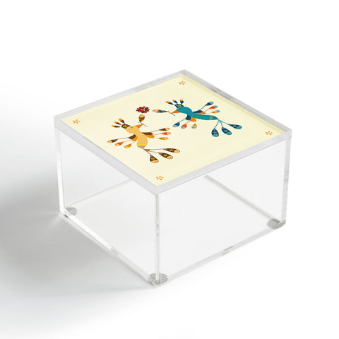 Gabriela Larios Tortolitas Couple Acrylic Box