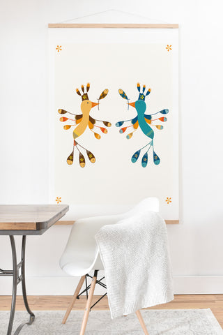 Gabriela Larios Tortolitas Couple New Art Print And Hanger