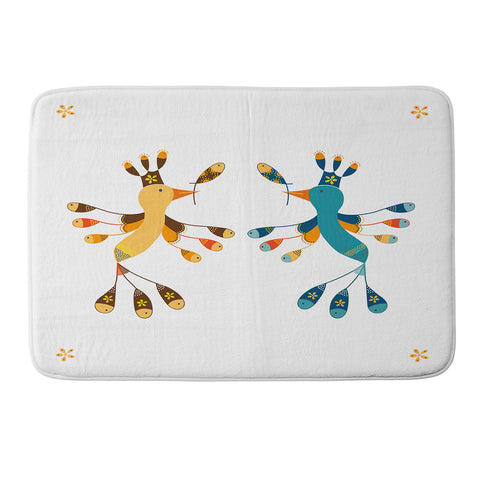 Gabriela Larios Tortolitas Couple New Memory Foam Bath Mat
