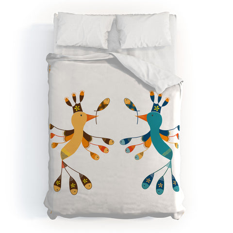 Gabriela Larios Tortolitas Couple New Duvet Cover